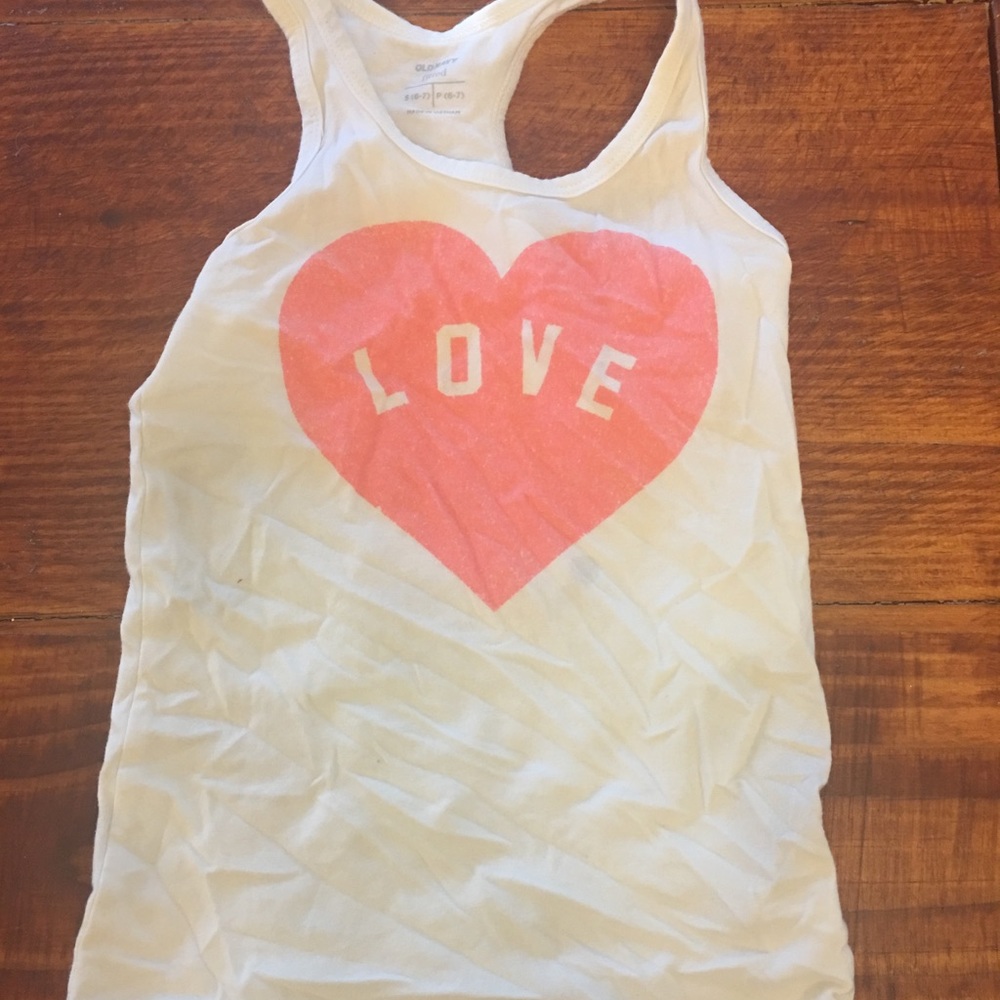 Girls tank top size 6 fitted